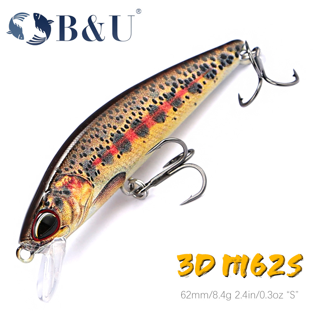 Fishing Lure Jerkbait - B & U 62 мм 8,4