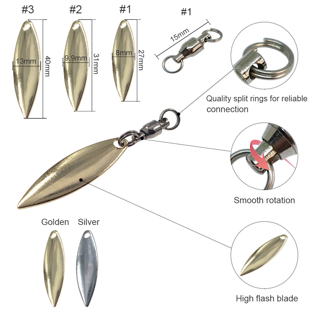 10 шт., лезвия вербового листа – обзор и цена Fishing Lure Buzzbait